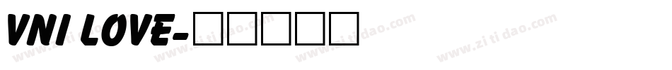 VNI Love字体转换